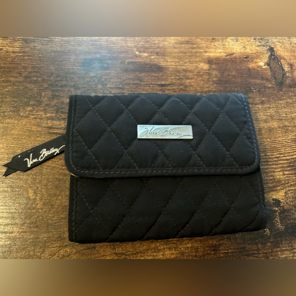 Vera Bradley Quilted Black Wallet